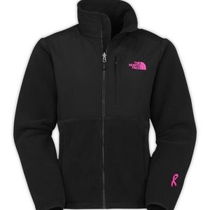 Black North Face Jacket- Breast Cancer Awareness